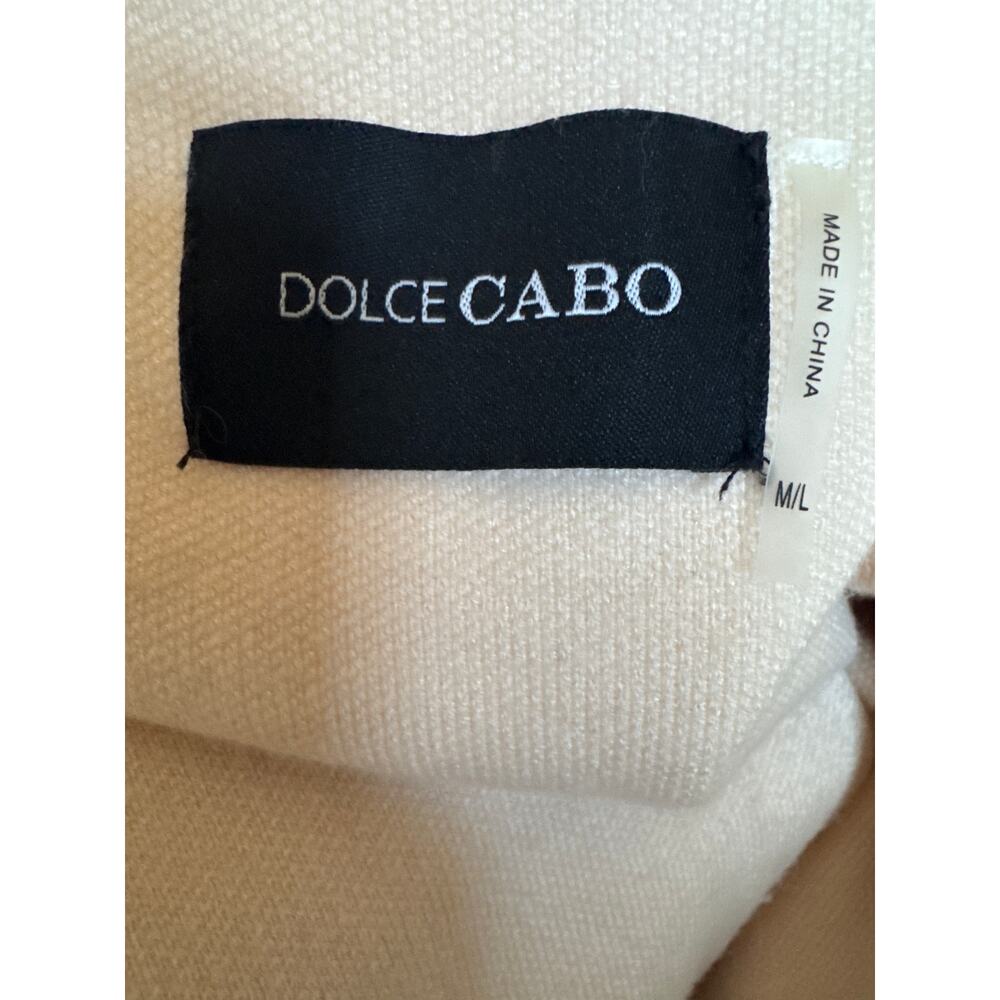 Dolce Cabo Cream Cape with Faux Fur Trim - Picture 10 of 15